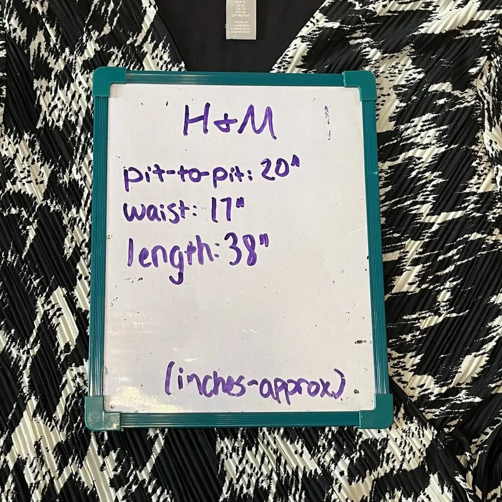 H&M XL Plisse Wrap Dress Black Leopard Print Balloon Sleeve mobwife edgy party